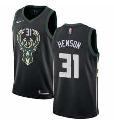 Womens Nike Milwaukee Bucks 31 John Henson Swingman Black Alternate NBA Jersey Statement Edition 