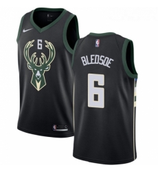 Youth Nike Milwaukee Bucks 6 Eric Bledsoe Swingman Black Alternate NBA Jersey Statement Edition 