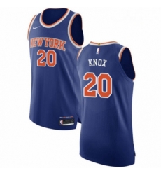 Mens Nike New York Knicks 20 Kevin Knox Authentic Royal Blue NBA Jersey Icon Edition 