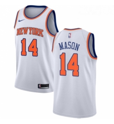 Womens Nike New York Knicks 14 Anthony Mason Swingman White NBA Jersey Association Edition