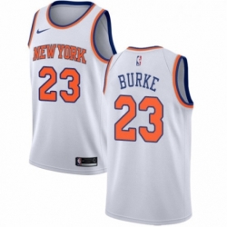 Youth Nike New York Knicks 23 Trey Burke Swingman White NBA Jersey Association Edition 