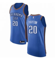 Mens Nike Oklahoma City Thunder 20 Gary Payton Authentic Royal Blue Road NBA Jersey Icon Edition