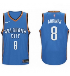 Nike NBA Oklahoma City Thunder 8 Alex Abrines Jersey 2017 18 New Season Blue Jersey 