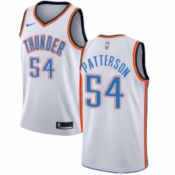 Womens Nike Oklahoma City Thunder 54 Patrick Patterson Swingman White Home NBA Jersey Association Edition 