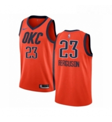 Youth Nike Oklahoma City Thunder 23 Terrance Ferguson Orange Swingman Jersey Earned Edition 