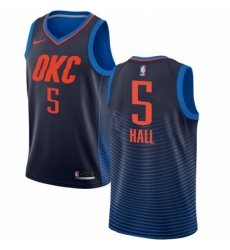 Youth Nike Oklahoma City Thunder 5 Devon Hall Swingman Navy Blue NBA Jersey Statement Edition 