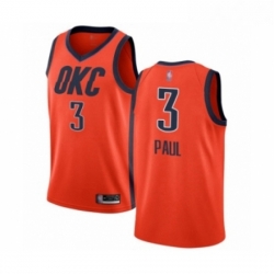 Youth Oklahoma City Thunder 3 Chris Paul Orange Swingman Jersey Earned Edition 