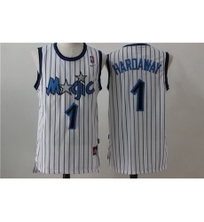 Men Nike Magic 1 Tim Hardway White Throwback NBA Stitched Jersey