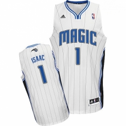 Mens Adidas Orlando Magic 1 Jonathan Isaac Swingman White Home NBA Jersey