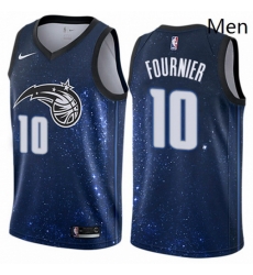 Mens Nike Orlando Magic 10 Evan Fournier Swingman Blue NBA Jersey City Edition