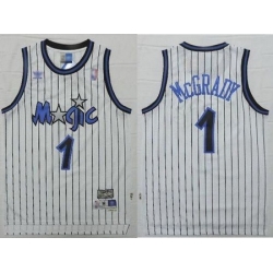 Nike NBA Orlando Magic 1 Tracy McGrady White Throwback Swingman Jersey