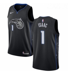 Womens Nike Orlando Magic 1 Jonathan Isaac Swingman Black NBA Jersey City Edition