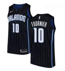 Womens Nike Orlando Magic 10 Evan Fournier Authentic Black Alternate NBA Jersey Statement Edition