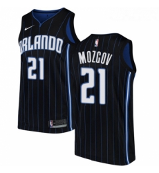 Womens Nike Orlando Magic 21 Timofey Mozgov Authentic Black NBA Jersey Statement Edition 