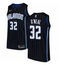 Womens Nike Orlando Magic 32 Shaquille ONeal Authentic Black Alternate NBA Jersey Statement Edition