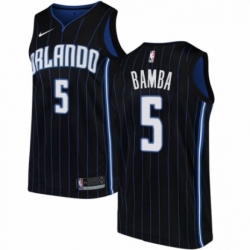 Womens Nike Orlando Magic 5 Mohamed Bamba Swingman Black NBA Jersey Statement Edition 