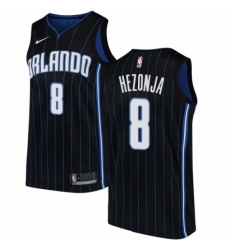 Womens Nike Orlando Magic 8 Mario Hezonja Authentic Black Alternate NBA Jersey Statement Edition