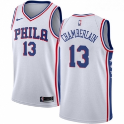 Womens Nike Philadelphia 76ers 13 Wilt Chamberlain Swingman White Home NBA Jersey Association Edition