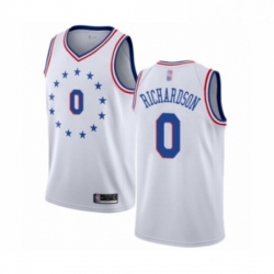 Youth Philadelphia 76ers 0 Josh Richardson White Swingman Jersey Earned Edition 