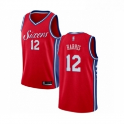 Youth Philadelphia 76ers 12 Tobias Harris Swingman Red Basketball Jersey Statement Edition 