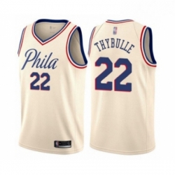 Youth Philadelphia 76ers 22 Mattise Thybulle Swingman Cream Basketball Jersey City Edition 