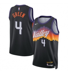 Men Phoenix Suns 4 Jalen Green Black 2025 26 City Edition Stitched Basketball Jersey