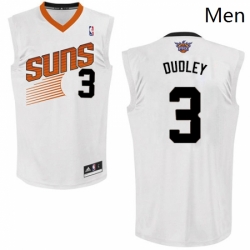 Mens Adidas Phoenix Suns 3 Jared Dudley Authentic White Home NBA Jersey