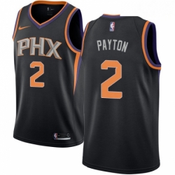 Mens Nike Phoenix Suns 2 Elfrid Payton Swingman Black Alternate NBA Jersey Statement Edition 