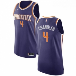 Mens Nike Phoenix Suns 4 Tyson Chandler Authentic Purple Road NBA Jersey Icon Edition