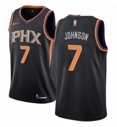 Mens Nike Phoenix Suns 7 Kevin Johnson Swingman Black Alternate NBA Jersey Statement Edition