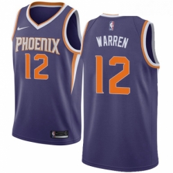 Womens Nike Phoenix Suns 12 TJ Warren Swingman Purple Road NBA Jersey Icon Edition