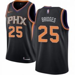 Womens Nike Phoenix Suns 25 Mikal Bridges Authentic Black NBA Jersey Statement Edition 