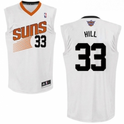 Youth Adidas Phoenix Suns 33 Grant Hill Authentic White Home NBA Jersey