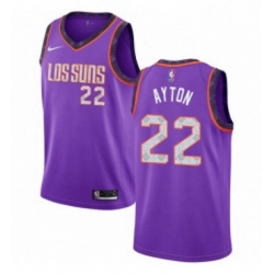 Youth Nike Phoenix Suns 22 Deandre Ayton Swingman Purple NBA Jersey 2018 19 City Editi