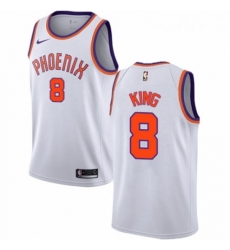 Youth Nike Phoenix Suns 8 George King Swingman White NBA Jersey Association Edition 