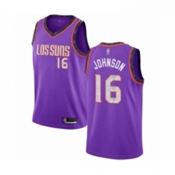 Youth Phoenix Suns 16 Tyler Johnson Swingman Purple Basketball Jersey 2018 19 City Edition 