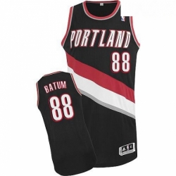 Revolution 30 Blazers 88 Nicolas Batum Black Stitched NBA Jersey