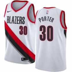 Womens Nike Portland Trail Blazers 30 Terry Porter Authentic White Home NBA Jersey Association Edition