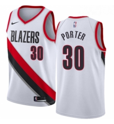 Youth Nike Portland Trail Blazers 30 Terry Porter Authentic White Home NBA Jersey Association Edition