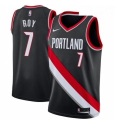 Youth Nike Portland Trail Blazers 7 Brandon Roy Swingman Black Road NBA Jersey Icon Edition