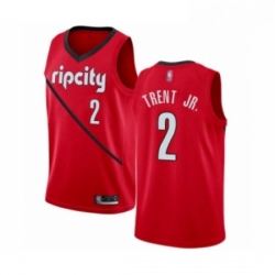 Youth Portland Trail Blazers 2 Gary Trent Jr Red Swingman Jersey Earned Edition 