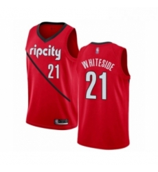 Youth Portland Trail Blazers 21 Hassan Whiteside Red Swingman Jersey Earned Edition 