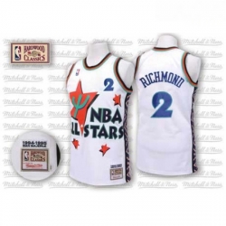 Mens Adidas Sacramento Kings 2 Mitch Richmond Swingman White 1995 All Star Throwback NBA Jersey