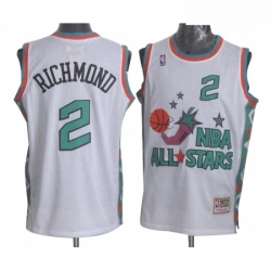 Mens Mitchell and Ness Sacramento Kings 2 Mitch Richmond Swingman White 1996 All Star Throwback NBA Jersey