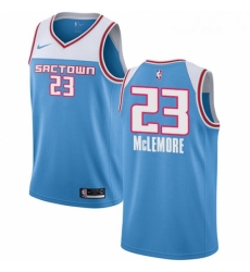 Mens Nike Sacramento Kings 23 Ben McLemore Swingman Blue NBA Jersey 2018 19 City Edition 