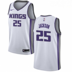 Mens Nike Sacramento Kings 25 Justin Jackson Authentic White NBA Jersey Association Edition 