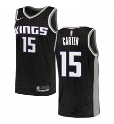 Womens Nike Sacramento Kings 15 Vince Carter Authentic Black NBA Jersey Statement Edition 