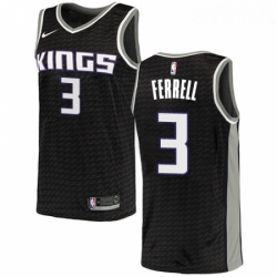 Womens Nike Sacramento Kings 3 Yogi Ferrell Swingman Black NBA Jersey Statement Edition 