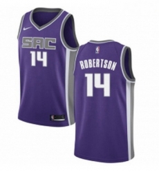 Youth Nike Sacramento Kings 14 Oscar Robertson Authentic Purple Road NBA Jersey Icon Edition