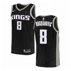 Youth Nike Sacramento Kings 8 Bogdan Bogdanovic Swingman Black NBA Jersey Statement Edition 